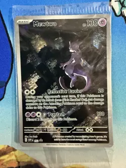 Mewtwo ex 052 Sealed Alt Art Special Illustration Rare 151 Pokemon Card - Image 1