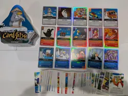 Topps Club Penguin Card Jitsu Collector's Tin + 15 Holos and 70 Base Card Lot - Image 1