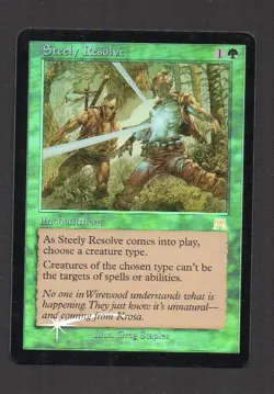 MtG FOIL Steely Resolve Determinazione Ferrea FOIL (Onslaught) - Image 1