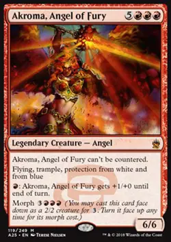 MTG AKROMA, ANGEL OF FURY EXC - AKROMA, ANGELO DELLA FURIA - A25 - MAGIC - Image 1