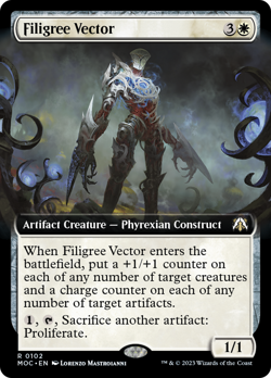 Filigree Vector (Extended Art) [March of the Machine Commander] - Image 1