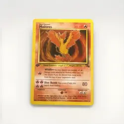 Pokemon TCG Moltres Fossil 1999 Card #27/62 1st Edition Non Holo - Image 1