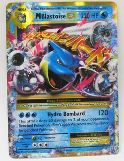 Mega Blastoise EX Pokemon Card 220 HP Hydro Bombard NM - Image 1