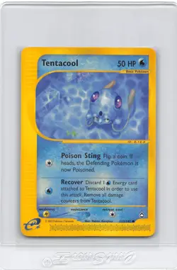 TENTACOOL 113/147 - NON-HOLO - Aquapolis - e-READER - WOTC Pokemon Card - NM/LP - Image 1