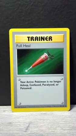 Full Heal 82/102 Base Set Shadowless Pokemon TCG Rare WOTC Mint - Image 1