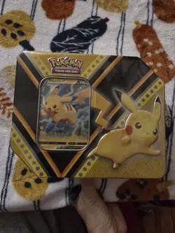 Pokemon TCG-Pikachu V, Eevee V & Eternatus V Tin Set-V Powers-New & Sealed - Image 3