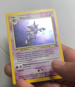 Pokemon TCG Fossil Set Holographic Haunter 6/62 Light Played - Image 3