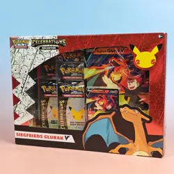 POKEMON CELEBRATIONS GERMAN KOLLEKTION SIEGFRIEDS GLURAK V 25TH ANN OVP SEALED - Image 1