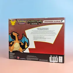 POKEMON CELEBRATIONS GERMAN KOLLEKTION SIEGFRIEDS GLURAK V 25TH ANN OVP SEALED - Image 3
