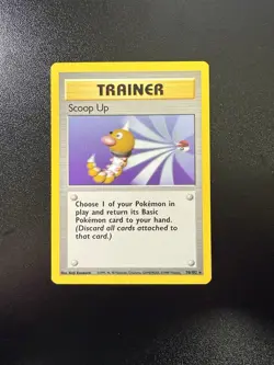 Pokemon TCG Scoop Up Base Set Trainer 78/102 Unlimited Rare LP- WOTC - Image 3