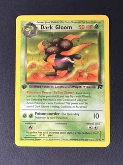 Pokemon TCG Dark Gloom Team Rocket 36/82 Regular 1st Edition Uncommon - Image 1