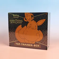 POKEMON GLANZENDES SCHICKSAL SV GERMAN TOP TRAINER BOX EVOLI EEVEE OVP SEALED - Image 1