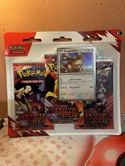 Pokemon TCG Scarlet & Violet Destined Rivals 3 Pack Blister Kangaskhan - Sealed - Image 1