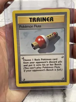 Pokemon Flute 086/102 - Base Set Regular Vintage Nintendo Uncommon Trainer LP - Image 1