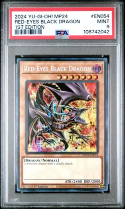 2024 Yu-gi-oh! Red-Eyes Black Dragon MP24-EN054 PSA 9 Mint - Image 1