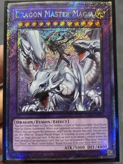 YUGIOH Dragon Master Magia RA04-EN055 Platinum Secret PSR 1st NM - Image 1