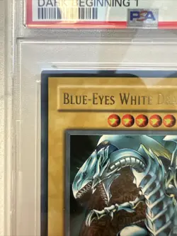 Blue-Eyes White Dragon Dark Beginning 1 DB1-EN098 Mint 2004 Yu-Gi-Oh! PSA 9 - Image 2