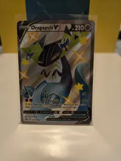 Dragapult V SHINY SWSH096 NM Full Art Promo Rare Pokemon Card - Image 1