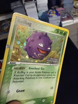 Reverse Holo Stamped Koffing Pokemon Card Ex Team Rocket Returns 61/109 DMG - Image 2