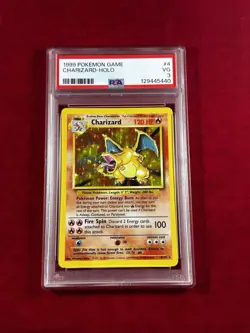 1999 Pokemon TCG Charizard Base Set Holo Rare PSA 3 #4 VG Graded Card Vintage - Image 2
