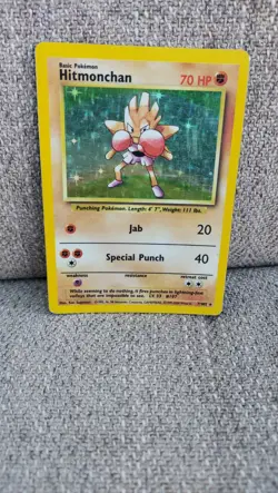 Pokemon TCG Hitmonchan Base Set, Holo Unlimited Rare Card 7/102 - Image 2