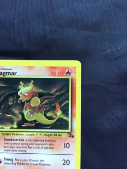 Pokemon Cards: Fossil 1st Edition Uncommon: Magmar 39/62 - Image 3