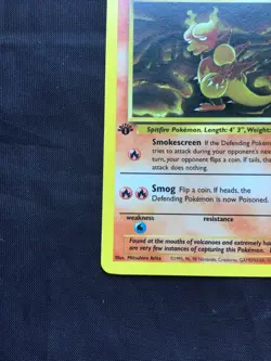 Pokemon Cards: Fossil 1st Edition Uncommon: Magmar 39/62 - Image 5