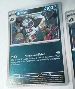 Grafaiai 092/132 Mega Evolution Pokemon Trading Card Reverse Holo & Normal - Image 2