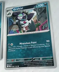 Grafaiai 092/132 Mega Evolution Pokemon Trading Card Reverse Holo & Normal - Image 3