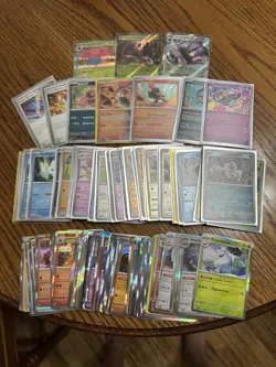 Pokemon Lot 127 NM ALL HOLOS/REVERSE/COSMOS HOLO No Duplicates, All 2023 Cards - Image 1