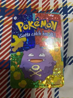 Koffing #109 2000 Pokemon Vending Prism Holo Sticker Card MINT - Image 1