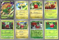 Appletun V Dipplin Applin Pokemon Card Collection Set of 8 English Holo Rare - Image 1