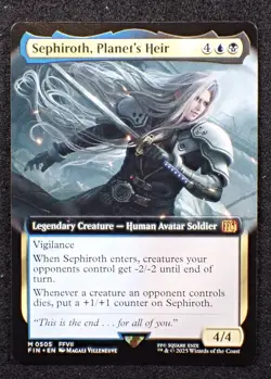 Sephiroth, Planet's Heir (Extended Art) Final Fantasy Regular MTG NM Magic Card - Image 1