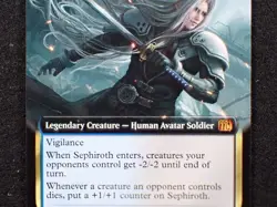 Sephiroth, Planet's Heir (Extended Art) Final Fantasy Regular MTG NM Magic Card - Image 3