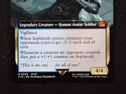 Sephiroth, Planet's Heir (Extended Art) Final Fantasy Regular MTG NM Magic Card - Image 4