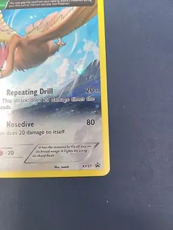 2015 Pokemon FEAROW Black Star Promo HOLO Foil Rare XY Series Card #XY57 SWIRL - Image 2