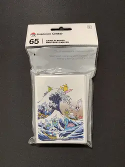 Pokemon Center Great Wave Pikachu & Friends Card Sleeves New Sealed 65 Lugia - Image 1