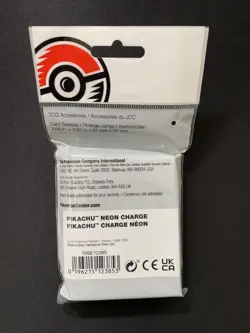 Pokemon Center Pikachu Neon Charge Card Sleeves New Sealed 65 - Image 2