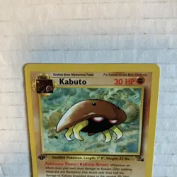 VINTAGE POKEMON CARD 1ST FIRST ED EDITION FOSSIL KABUTO NM GREAT CARD - Image 2