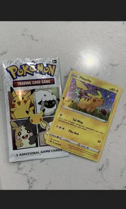 MINT Pokemon 25th Anniversary General Mills Promo Pikachu Stamped Holo Foil Card - Image 1