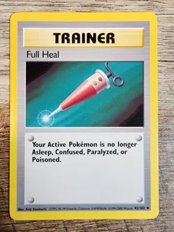 Full Heal 82/102 UC TCG Unlimited Base Set Pokemon Card NM - 2 - Image 1
