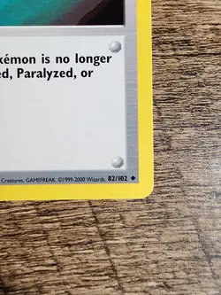 Full Heal 82/102 UC TCG Unlimited Base Set Pokemon Card NM - 2 - Image 4