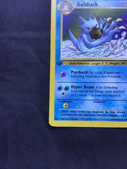 Pokemon Cards: Fossil 1st Edition Uncommon: Golduck 35/62 - Image 5