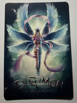 SEXY HEROINE WAIFU Angewomon DIGIMON ACG PRISMATIC HOLOFOIL CARD NM - Image 2