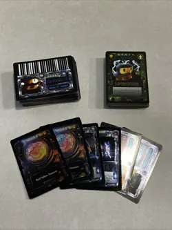 Lot Of 145 Rumble Robots Power Cards *7 Foils* 2000 Trendmasters With Case - Image 1
