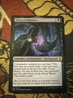 Mtg Magic Baldurs Gate Miscut Misprint Square Corner Scion Of Halaster Card - Image 1