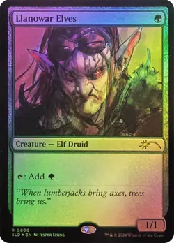MTG - Llanowar Elves - Foil - Secret Lair - Magic the Gathering - Image 1