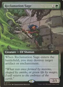 1x Reclamation Sage ~ Extended Art - Foil NM-Mint, English Secret Lair MTG Magic - Image 1