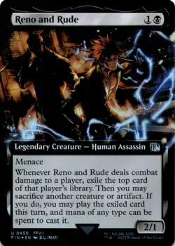 MTG Reno and Rude (Extended Art) Foil NM FINAL FANTASY Magic 450 - Image 1