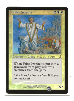 Mtg Magic false prophet FOIL ENGLISH prophete urza's destiny preview release - Image 1